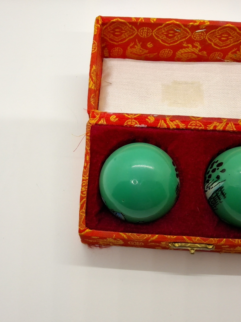 Rare Old Chiming Harmony Baoding Balls, Chinese Health Balls in Original Box - Picture 8 of 16